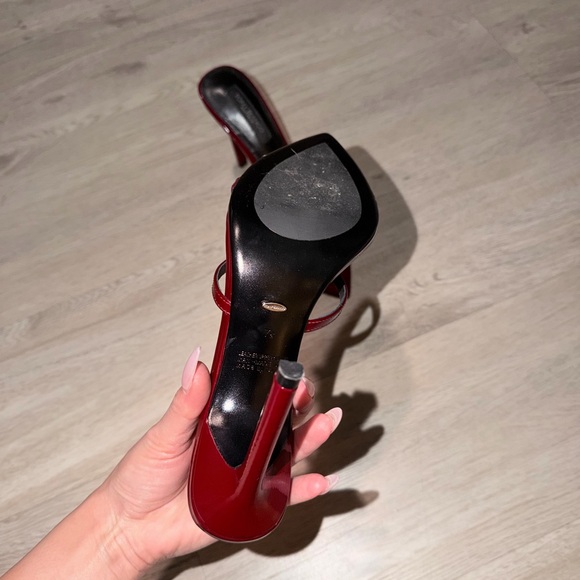 Tony Bianca Dark Red Patent Heels - Picture 4 of 4